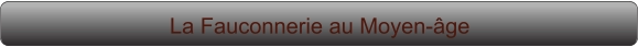 La Fauconnerie au Moyen-âge